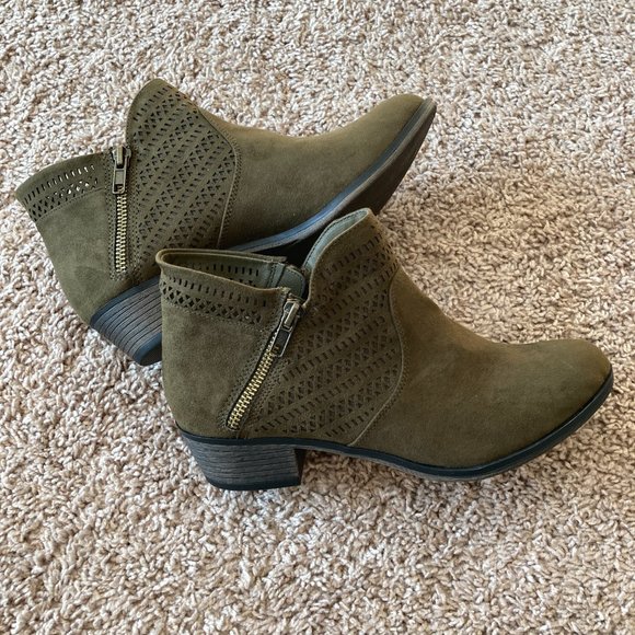 abigail perforated bootie